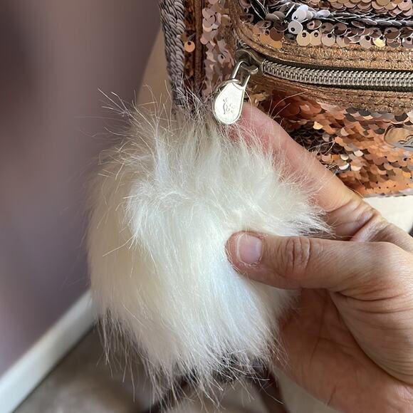 Justice Puppy Mini Backpack Flippable Sequin Bag Multicolor Metallic - Picture 4 of 12